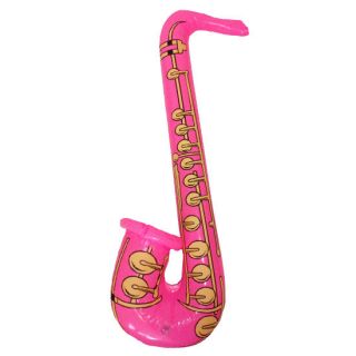 80s Party Decoration   One Inflatable Saxophone   3 colours available
