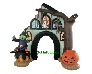   Inflatable Witch Archway Pumpkin Yard Outdoor Decoration Prop