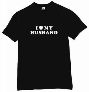 LOVE MY HUSBAND T SHIRT COOL FUNNY HUMOR TEE BK S