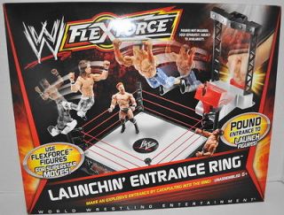 NEW WWE WRESTLING FLEXFORCE ACTION FIGURE LAUNCHIN ENTRANCE RING