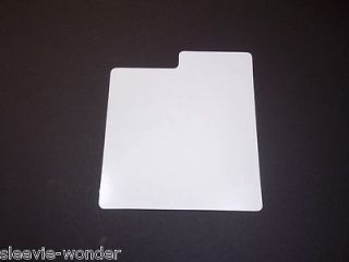 7inch Record   DIVIDER CARDS   INDEXED   WHITE PLASTIC  7 45 vinyl 