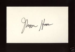 Moos Haas MINT Autographed Index Card