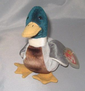 MALLARD Beanie Baby Ty Duck Tag Cover Mint Condition Jake
