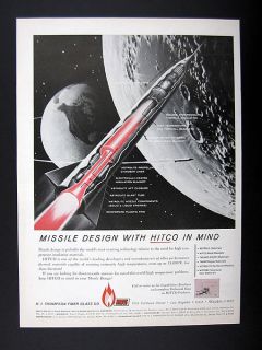 HITCO High Temperature Insulation Materials Missile Components 1959 