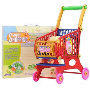 New Baby Toys Supermarket Mini Trolley Handcart Shopping Cart Free 