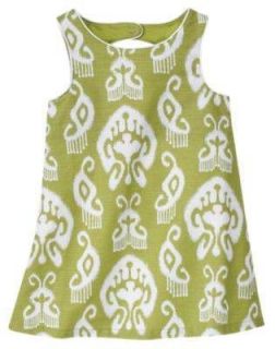 NWT Gymboree BATIK SUMMER Green White Fleur De Lis Print Dress