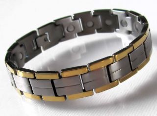 Ti0003/4 TITANIUM MAGNETIC THERAPY BRACELET HIS n HERS CLEARANCE
