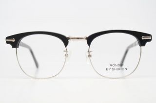   Shuron browline eyeglass frames Black vintage eye glasses Malcolm X