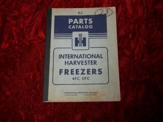International Harvester Freezers 4FC/11FC Parts Manual