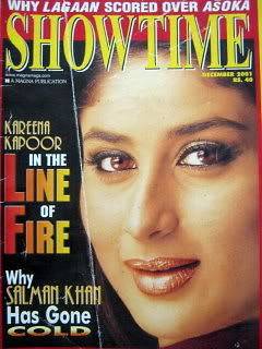 Showtime December 2001 Kareena Kapoor Shah Rukh Khan Aamir Salman Khan 