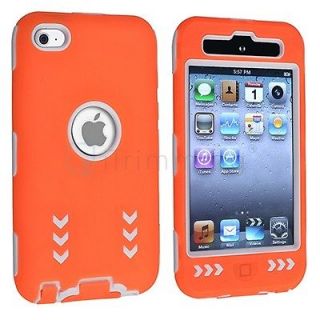   ORANGE SILICONE SKIN HARD CASE COVER FOR IPOD TOUCH 4 4G 4TH GEN