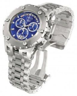 Invicta 1564 Mens Reserve Specialty Swiss Chronograph Blue Dial 
