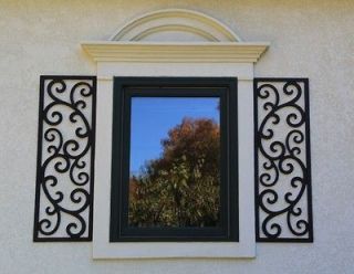 Faux Wrought Iron Window Shutters   European Style   but made in USA