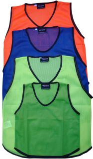 10 FOOTBALL MESH TRAINING SPORTS BIBS Kids/Youth and Adult Sizes