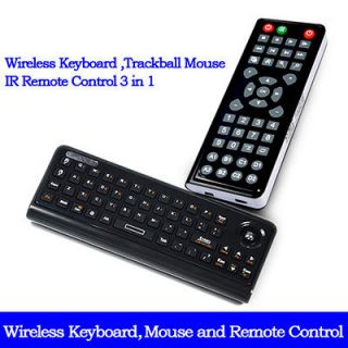 4G Wireless Keyboard IR Remote Control Trackball Mouse for Google TV 