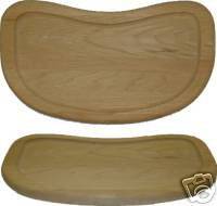 DISHED OUT SOLID OAK HIGH CHAIR TRAY W35226