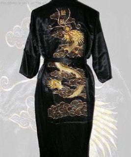 Japanese Chinese Kimono Dressing Gown Bath Robe size M L XL XXL