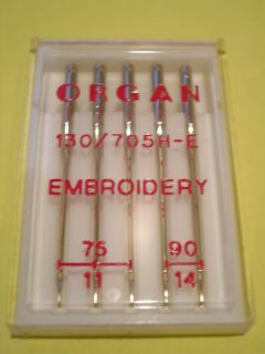 EMBROIDERY SEWING MACHINE NEEDLES TOYOTA/JANOME/​SILVER