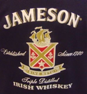 Jameson Irish Whiskey T Shirt Ireland Black Mens Sz S M r