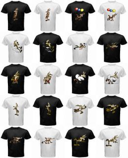 WILE E. COYOTE BLACK T SHIRT COLLECTION *NEW ASSORTED*