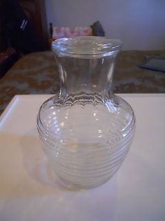Vintage Clear Glass Refrigerator Jar with Lid