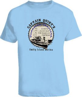 Quints Fishing Charters Jaws Movie T Shirt