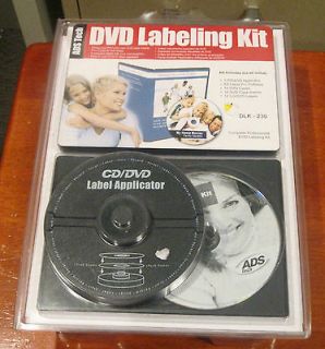   ADS TECH DVD LABELING KIT JEWEL CASES, LABELS, INSERTS, APPLICATOR NEW
