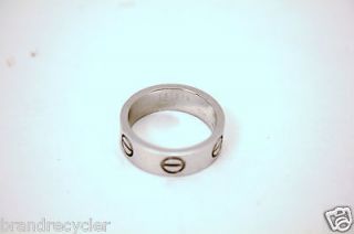 Authentic Cartier Love Ring18k white gold size 47 133512