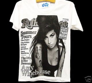 Amy Winehouse R.I.P UK BritPop Retro Punk Rock T Shirt S