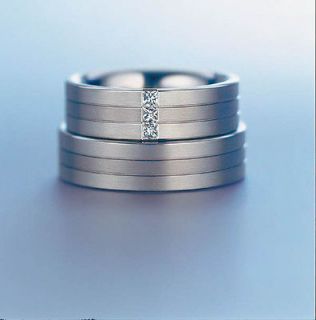   DIY Custom Made LOVER Titanium Wedding Couple Ring Set PRIORITY MAIL