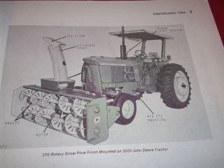 john deere tractor snow plow in Parts & Accessories