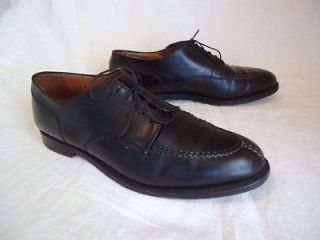 MENS ALDEN BLACK LEATHER NORWEGIAN SPLIT TOE BLUCHER SIZE 11 1/2 BD