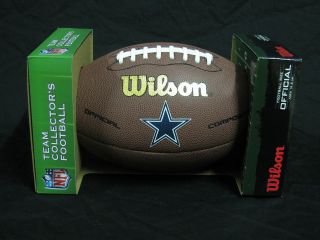 New Wilson NFL Official Size Leather Dallas COWBOYS TEAM LOGO 