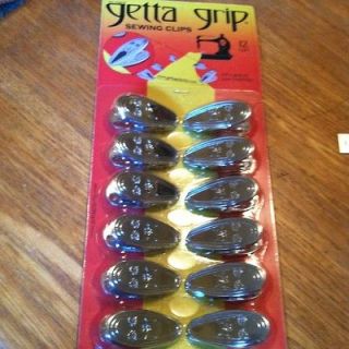 Getta Grip 12 Sewing Quilting Clips Notion NEW