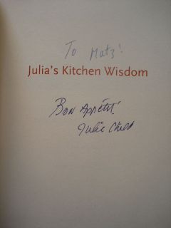 SIGNED 1ST RARE Julias Kitchen Wisdom by Julia Child HBDJ 2000