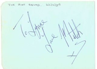 MITCH MITCHELL( JIMI HENDRIX EXPERIENCE) SIGNED ALBUM PAGE   Very 