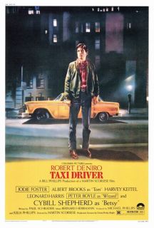 TAXI DRIVER   LARGE MOVIE POSTER   27 X 40   FULL SIZE DE NIRO 