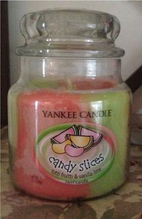 Yankee Candle Candy Slices 12 oz. Jar Tutti Frutti & Vanilla Lime 