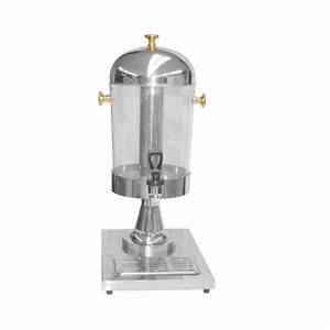   STEEL AND GOLD JUICE COLD DRINK WATER DISPENSER SERVER CATERING