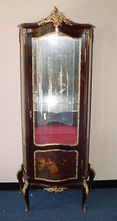 Antique French Louis XV painted vitrine # as/1575