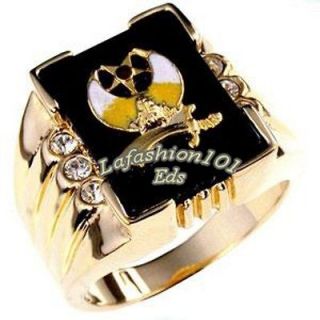   Bonded w/the Shriners Symbol in middle Mens ring size 9,10,11,12,13