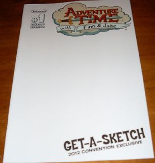Adventure Time #1 SDCC 2012 Blank Sketch Variant Cover Comic Con Pen 