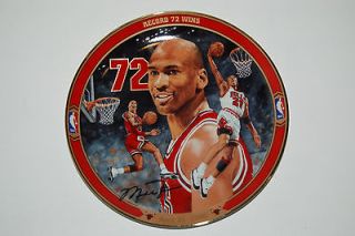 Michael Jordan Plate Bradex RECORD 72 WINS Upper Deck 1996 Legend 