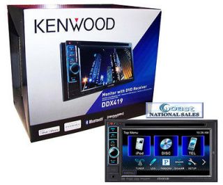 KENWOOD DDX419 DOUBLE DIN 6.1 TOUCHSCREEN DVD RECEIVER W/ BLUETOOTH 