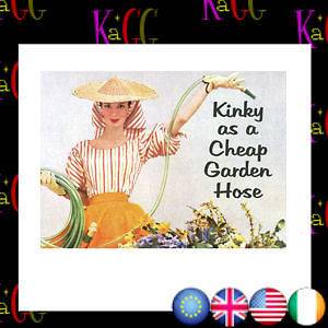 NEW KINKY AS A CHEAP GARDEN HOSE FRIDGE MAGNET RETRO HUMOUR