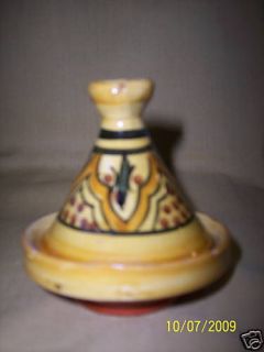 MOROCCAN SPICE HOLDER TAGINE ceramic pottery cooking