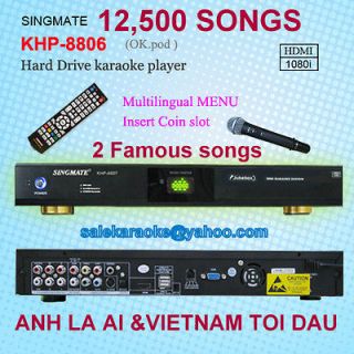 VIETNAMESE & ENGLISH HDD PRO KARAOKE SYSTEM 8806 12K++ANH LA AI 
