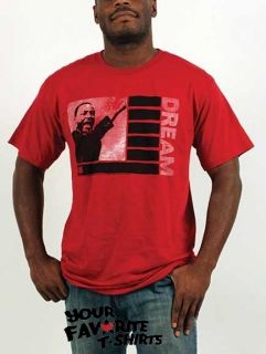 Martin Luther King Jr Dream Red Licensed Adult Shirt S XXL
