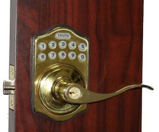 Digital Electronic Keypad Keyless Door Lock Programmable Lever Handle 