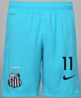 Shorts Nike Santos Blue 2012   NUMBER 11   NEYMAR   ANY SIZE   FREE 